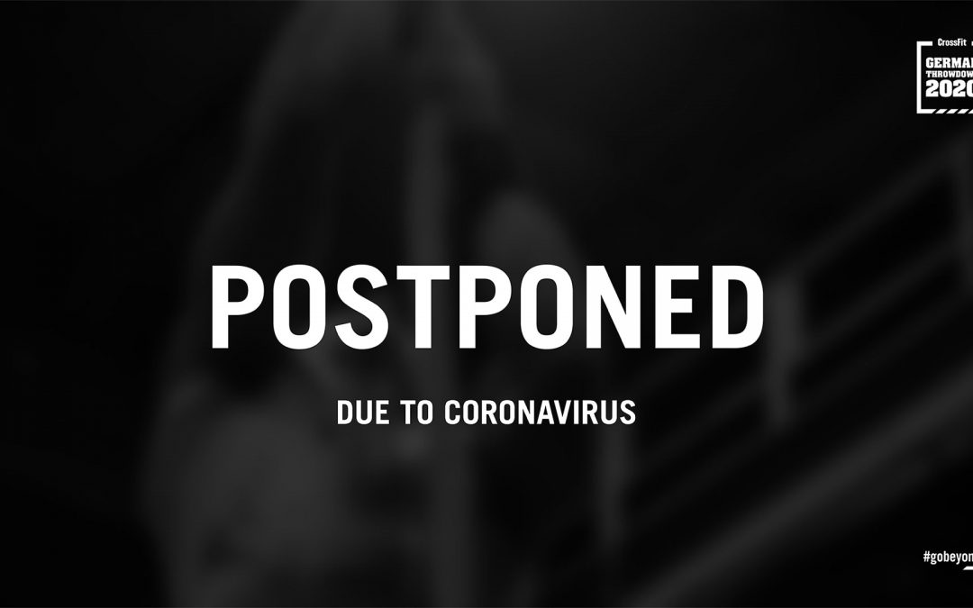 CrossFit German Throwdown 2020 is postponed